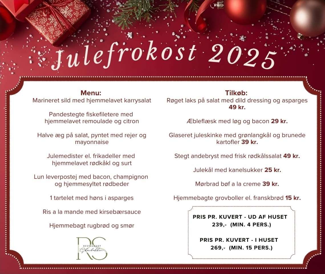 julefrokostmenu 2025